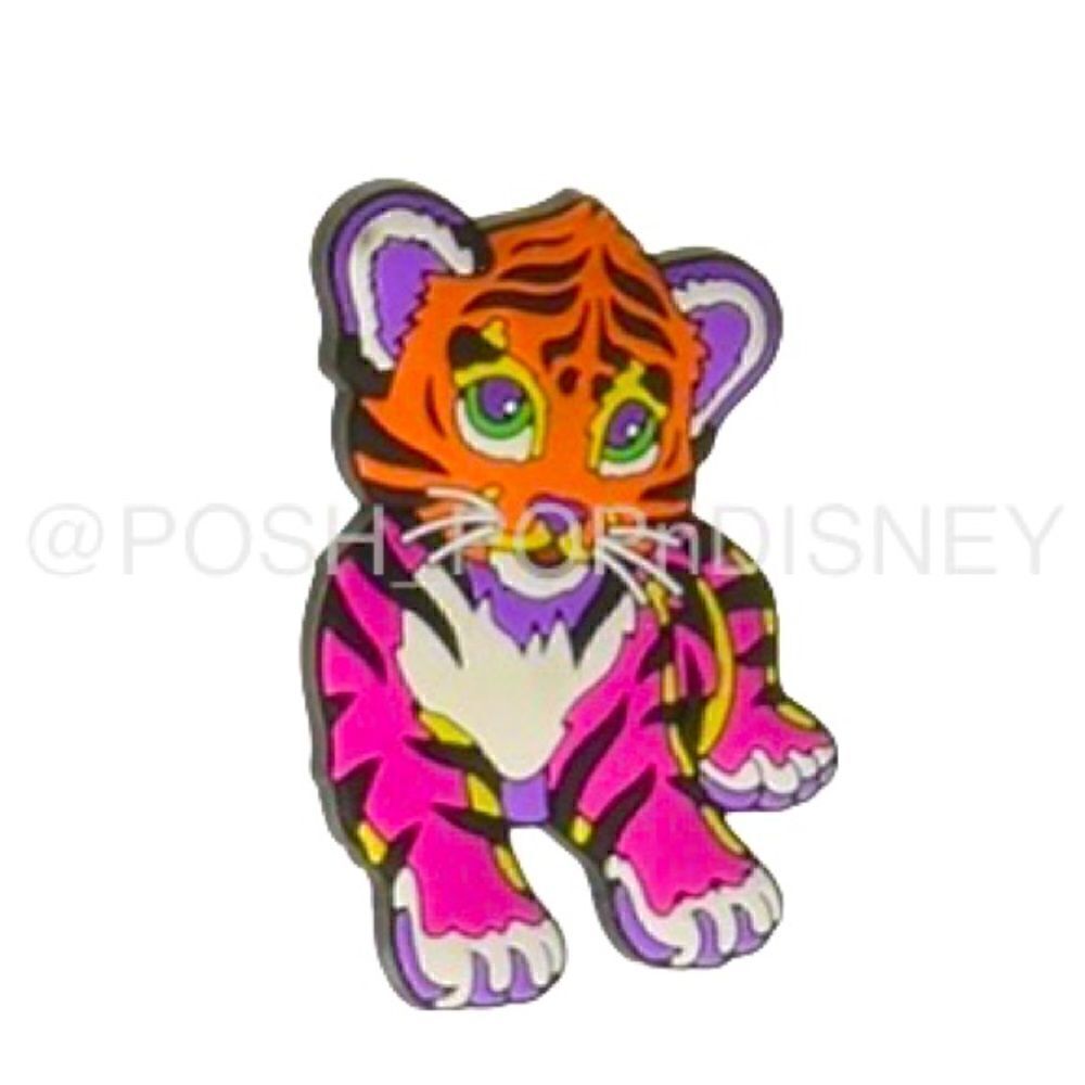 Lisa FRANK x Crocs colorful tiger FORREST jibbitz rainbow Kawaii